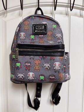 Loungefly x Marvel Guardians of the Galaxy Kawaii Print Mini Backpack.